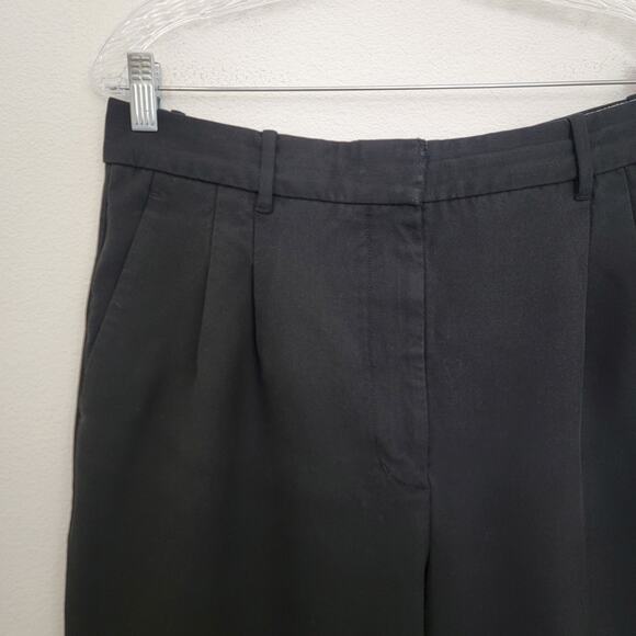 Aritzia Wilfred Effortless Pant Black Sz 14 Wide Leg Slack Capsule Work Business - Picture 6 of 16